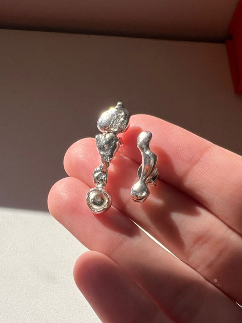 Brinco Pepitas de Prata