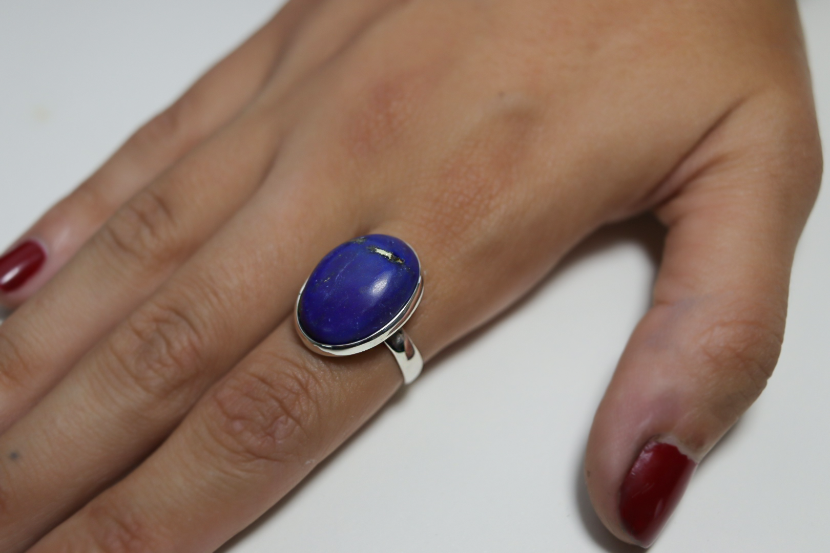 Anel Cabochão Lápis-Lazuli